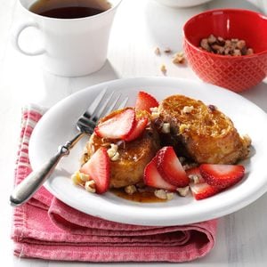 Strawberry-Hazelnut French Toast