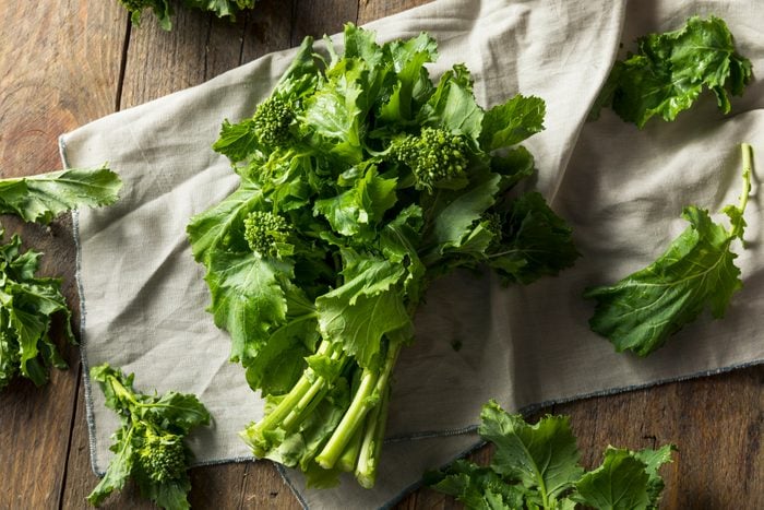 Raw Green Organic Broccoli Rabe